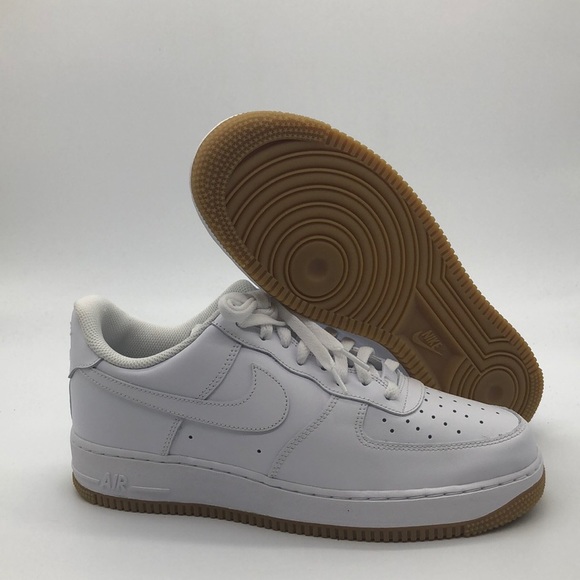nike air force 1 white brown sole